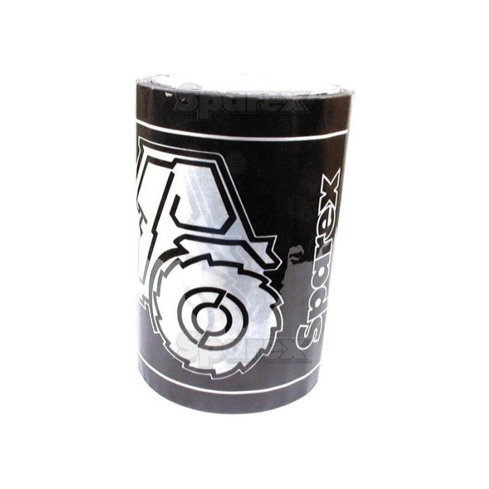 A cylindrical object branded as "Sparex," featuring a black wrapper with a white tractor illustration and labeled as Silage Patches (150 x 100mm) x 33m - S.14552, perfect for repairing holes or tears in balewrap patches.