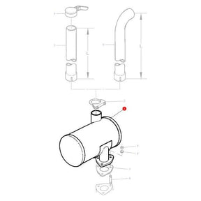 Silencer - 3388432M2 - Massey Tractor Parts