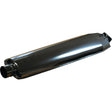 A close-up view of the Silencer - Vertical - S.31103 by Sparex, showcasing its cylindrical body and inlet pipe at one end. Suitable for various vehicle models, this high-quality component promises durability and efficiency.