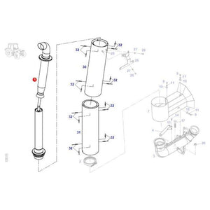 Silencers - H725200101212 - Massey Tractor Parts