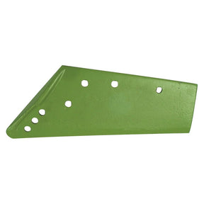 Green, trapezoidal metal plate with multiple holes of varying sizes arranged in a linear pattern, compatible with Crosland Filters 324.

Rewritten Sentence:
Sparex Slab Share - RH (Dowdeswell), part number S.127774 to fit as 1115398, featuring a green trapezoidal design with multiple holes of varying sizes arranged in a linear pattern.
