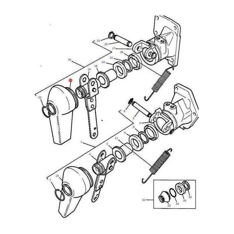 Massey Ferguson Slave Cylinder Boot - 3476359M1 | OEM | Massey Ferguson parts | Cylinder Seal Kits-Massey Ferguson-Axles & Power Train,Brakes,Cylinders & Components,Farming Parts,Slave Cylinder,Tractor Parts
