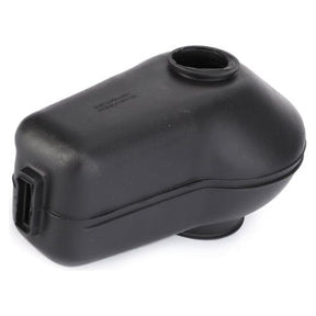 A black plastic enclosure with a rounded shape and a small circular opening on top, exuding the rugged durability of the Massey Ferguson - Slave Cylinder Boot - 3476359M1 by AGCO, typically used for housing electronic components.