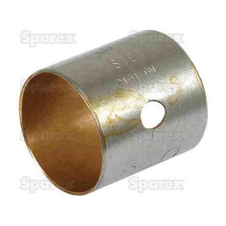 A cylindrical metal bushing with a small hole on its side, stamped with the text "SYG" and "2101 5M," commonly used in Case IH machinery, is known as the Small End Bush - ID: 27.5mm (Sparex Part No. S.57675) from Sparex.
