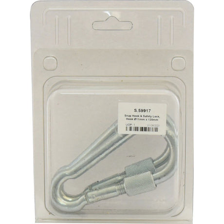 Snap Hook & Safety Lock, Hook⌀11mm x 120mm
 - S.59917 - Farming Parts