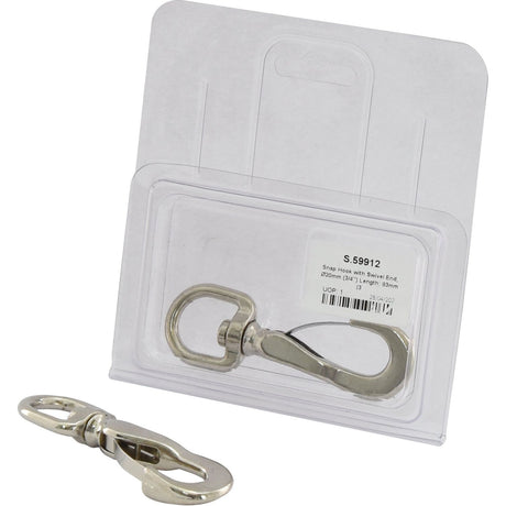 Snap Hook with Swivel End, ⌀20mm (3/4") Length: 93mm (3 3/4") - S.59912 - Farming Parts