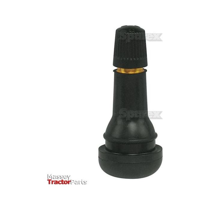 A high-quality TR618-A black rubber tire valve stem with a brass thread, featuring the "Sparex" logo and carrying the Sparex Part No. S.31468, serves as an ideal OEM part replacement for your vehicle.