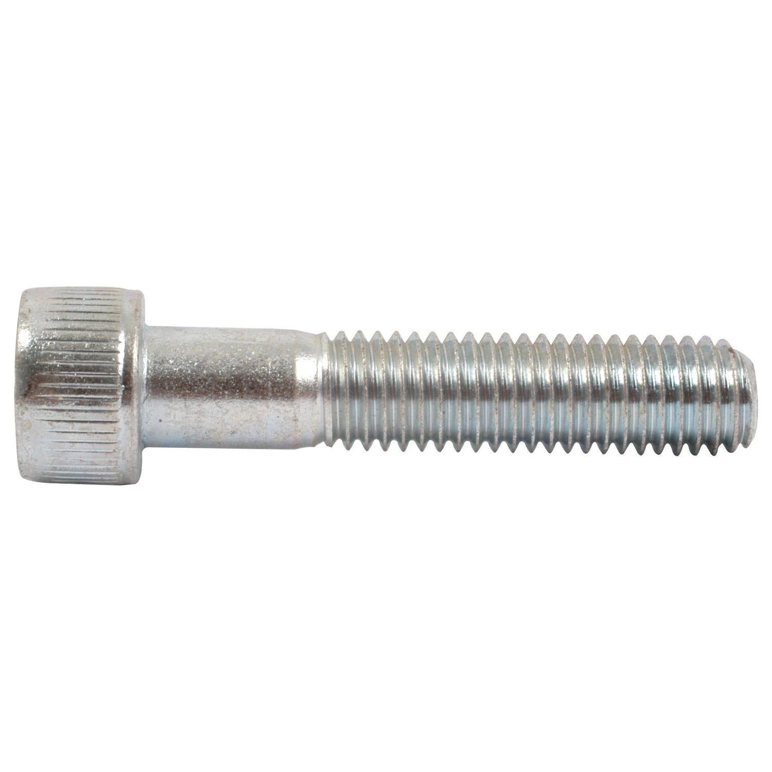 A close-up image of a Sparex Socket Capscrew, M10x50mm (DIN 912) with a hexagonal head and threaded shaft, positioned horizontally on a white background.
