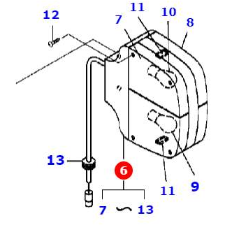 Massey Ferguson Solenoid - 6242128M1 | OEM | Massey Ferguson parts | Axles & Power Transmission-Massey Ferguson-Engine Electrics and Instruments,Farming Parts,Lighting & Electrical Accessories,Solenoid,Starter Motors & Components,Tractor Parts
