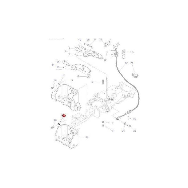 Massey Ferguson Spacer - 3822064M1 | OEM | Massey Ferguson parts | Hitch Kits & Components-Massey Ferguson-Farming Parts,Hitch Kits & Components,Linkage,PTO & Linkage,Tractor Parts
