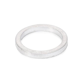 A simple, thin silver ring with a smooth surface, resembling the refined craftsmanship of the Massey Ferguson Spacer by AGCO, model number 747139M1.