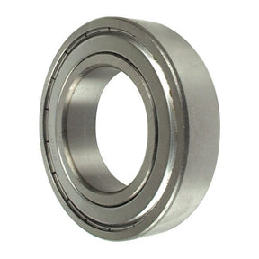 The Sparex Deep Groove Ball Bearing (6007ZZ) - S.18023 is displayed against a white background, highlighting its smooth, round edges and central circular opening characteristic of deep groove bearings.