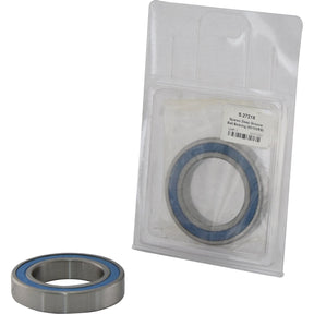 A sealed Sparex Deep Groove Ball Bearing (60102RS) with a 50mm outer diameter and an 80mm width is pictured next to its packaging, labelled with the product code S.27218.