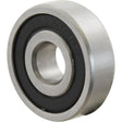 A close-up of the Sparex Deep Groove Ball Bearing (62002RS) - S.18082, featuring a black seal and an engraved number.