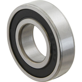Close-up of the Sparex Deep Groove Ball Bearing (62062RSC3, S.27409), featuring a 30mm OD and a black rubber seal, showcasing its circular structure and central hole.