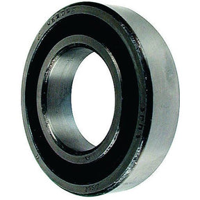 Close-up of a Sparex Deep Groove Ball Bearing (62082RS) - S.27233 featuring a metallic exterior and black inner ring, designed to reduce friction in mechanical systems.
