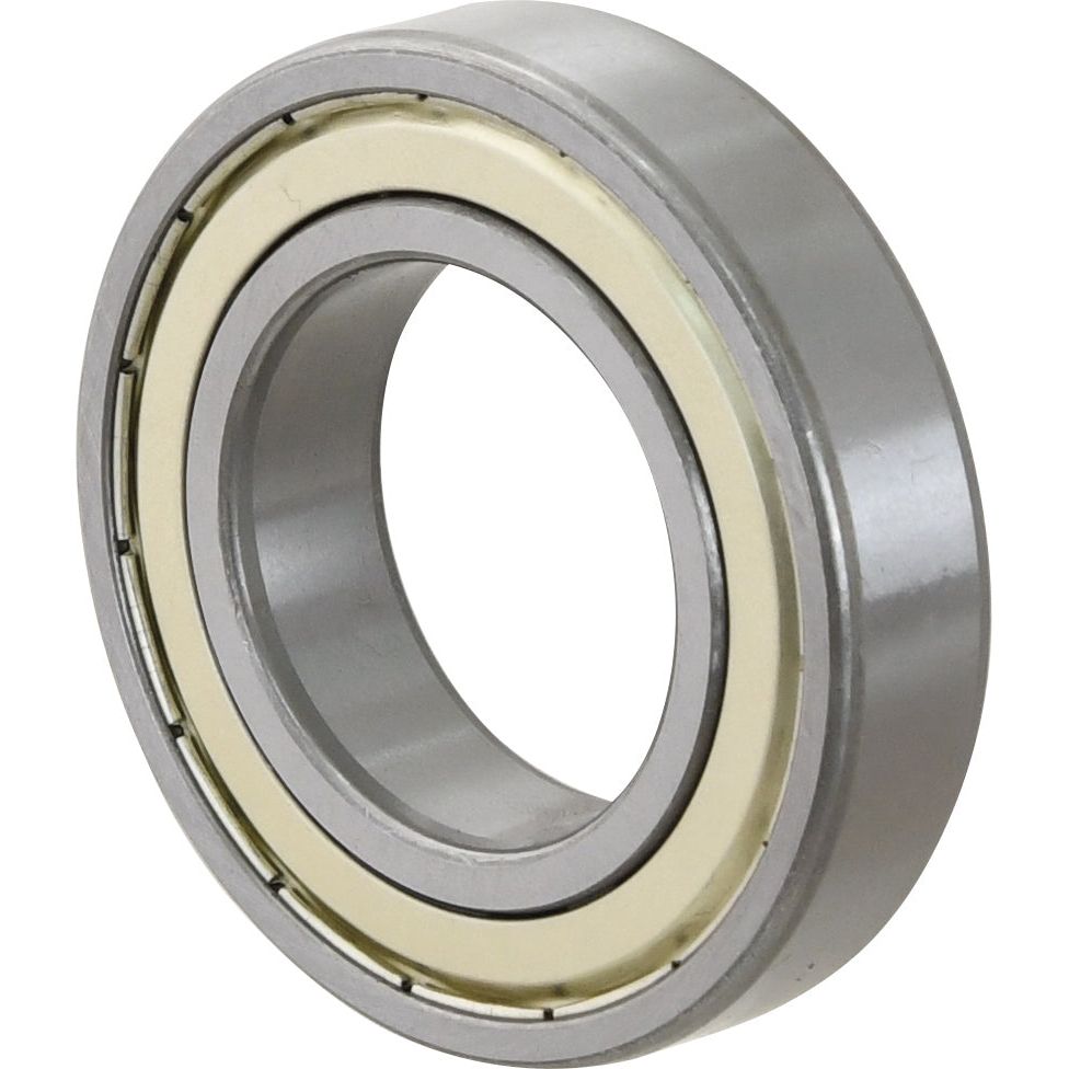 A close-up of the Sparex Deep Groove Ball Bearing (6210ZZ) - S.18076, highlighting its smooth, cylindrical structure with metallic inner and outer rings.