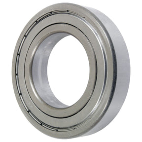 The Sparex Deep Groove Ball Bearing (6211ZZ) - S.40757, a metallic bearing with a round inner opening, is displayed against a white background. This bearing features a smooth, polished surface and exemplifies the quality associated with the Sparex brand.