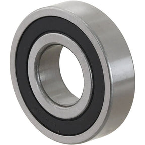 A close-up of the Sparex Deep Groove Ball Bearing (63072RS) - S.18137, featuring an inner and outer ring separated by a black seal.