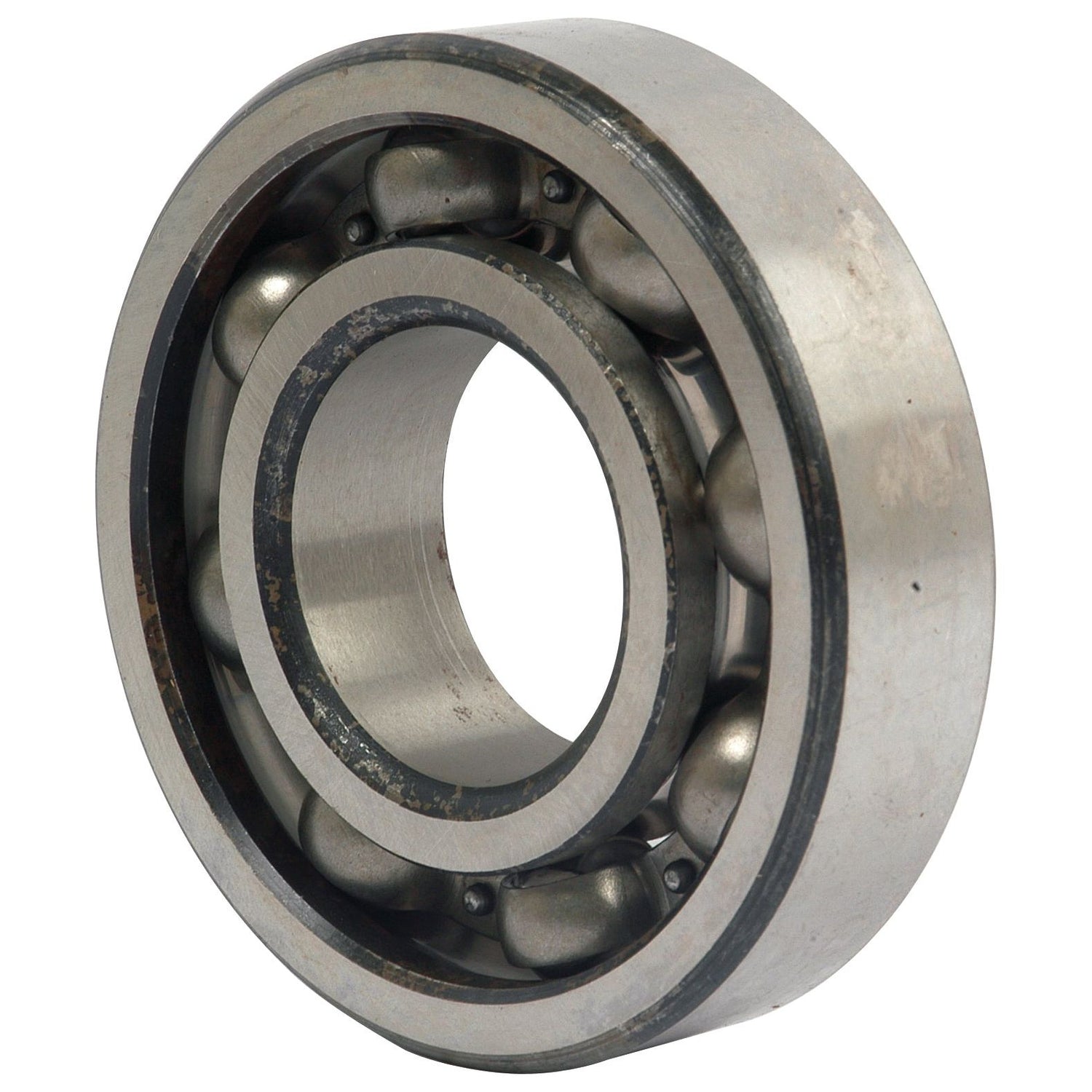 The Sparex Deep Groove Ball Bearing (6307Open) - S.18107 showcases visible inner and outer rings with ball bearings in between, making it ideal for Landini tractor fittings.