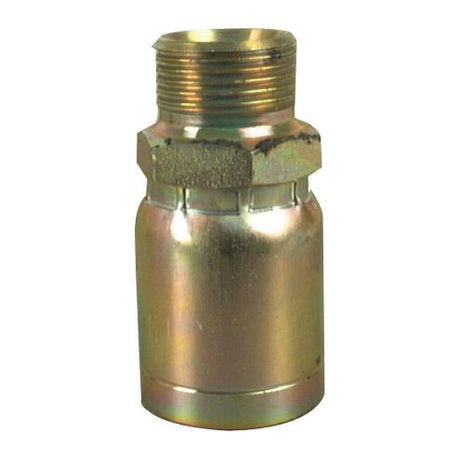 This Sparex Hose Insert 1/2'' x - S.2110808 features a metallic cylindrical design with a threaded male end and a smooth surface on the other, ensuring compatibility with various hose inner diameter specifications.