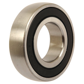 The Sparex Spherical Outer Deep Groove Ball Bearing (17262062RS) - S.13468, featuring a metal outer ring and black inner ring, is displayed against a white background and is suitable for various manufacturing applications.