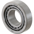 A silver cylindrical Sparex Taper Roller Bearing marked "32206" and "S.18254" with internal grooves and rings.