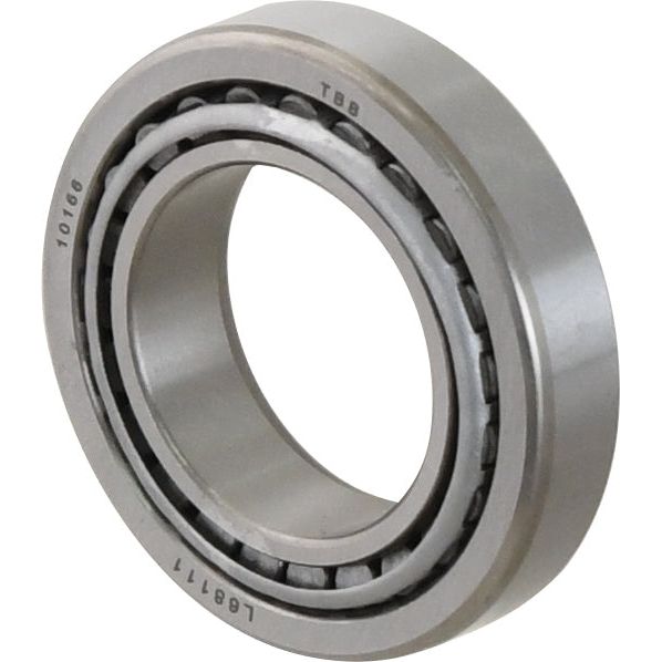 The Sparex Taper Roller Bearing (68111/68149) - S.14036 by Sparex features visible inner and outer rings along with a bearing assembly. Engraved numbers on the edge provide easy identification. Designed for various industrial applications, it ensures durability under high-stress conditions.