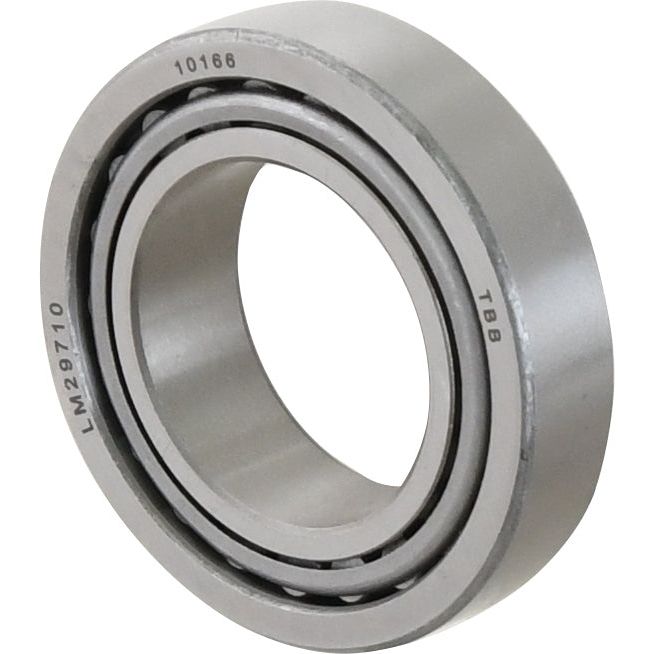A cylindrical metal taper roller bearing with visible part numbers "LM29749/29710" and "10168 TBB," perfect for those needing reliable Sparex bearings.
