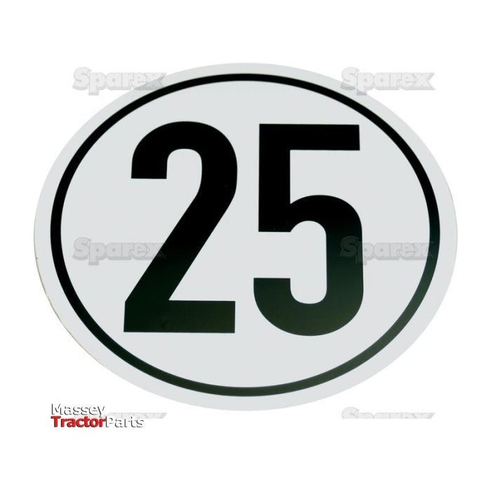 Speed Limit Sign 25KM/H
 - S.31373 - Farming Parts