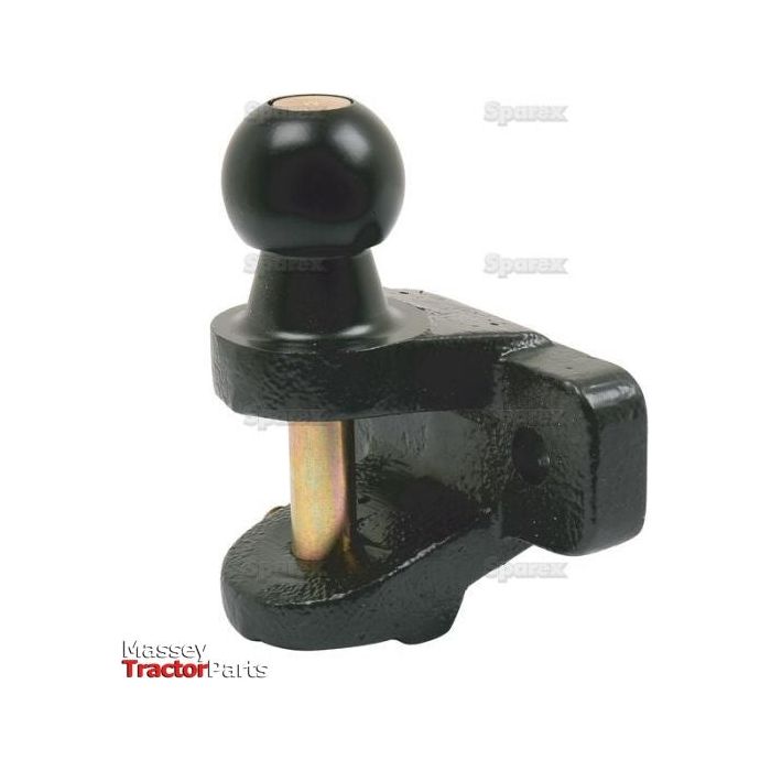 A Double Duty Ball Hitch 50mm (Black) with a spherical ball knob and a pin for securing, branded by Sparex under Part No. S.2051.