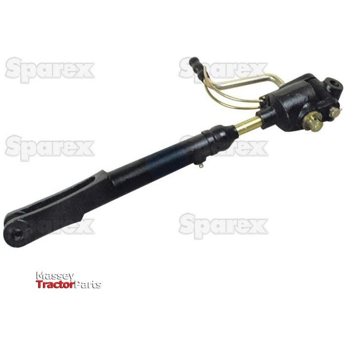 Levelling Box Assembly for a tractor, with a knuckle diameter of 16.5mm and fork hole diameter of 16mm, featuring metallic components and branded with the Sparex logo in the background; product code S.3233 from Sparex, minimum length of 475mm with a 3/4 UNC specification.