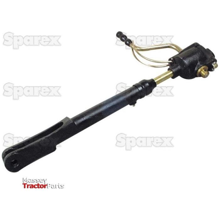 A Levelling Box Assembly for Massey Ferguson tractors with labeled branding from Sparex and Massey Tractor Parts, featuring precision Spenco End Fittings (Knuckle Ø 16.5mm- Fork Hole Ø 16mm - Min. Length: 600mm - 3/4 UNC | Sparex Part No.S.576).