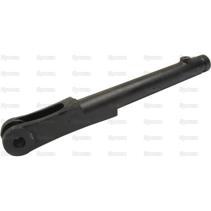 A black, cylindrical metal part with a hollowed end, designed as a Levelling Box Fork with a 3/4 UNC thread, potentially compatible with Massey Ferguson models; it is identified as Sparex Part No. S.392 from the brand Sparex.