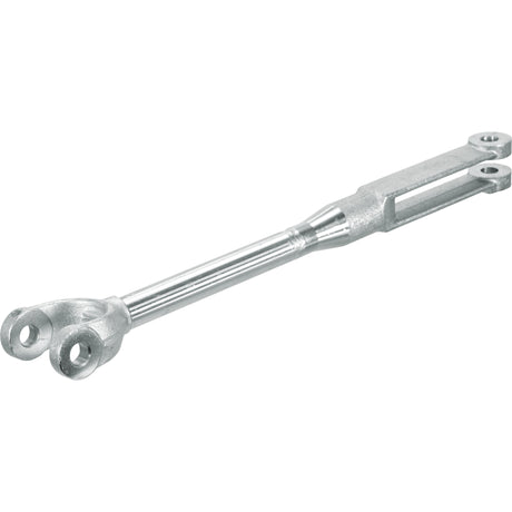 Introducing the Sparex Levelling Box Assembly (Sparex Part No. S.40969), featuring a minimum length of 485mm and 16mm fork holes at each end, designed with the exceptional durability that both Landini and Massey Ferguson machinery are known for.