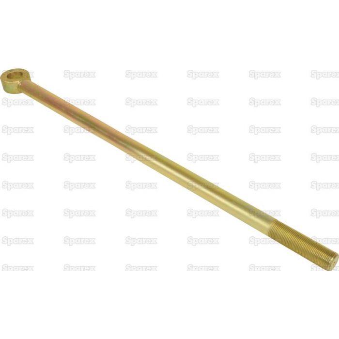 A long, gold-colored threaded metal rod, resembling the Pickup Hitch Lift Arm Rod (Sparex Part No. S.29741), with a loop at one end and a threaded section at the other, is positioned against a white background with faint "Sparex" watermarks.