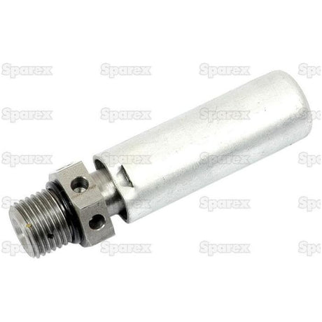 The Hydraulic Relief Valve (Sparex Part No.S.3358) is a metal cylindrical component with a threaded end, specifically designed to handle pressures up to 3200 psi. It is ideal for hydraulic or mechanical applications in Massey Ferguson machinery.
