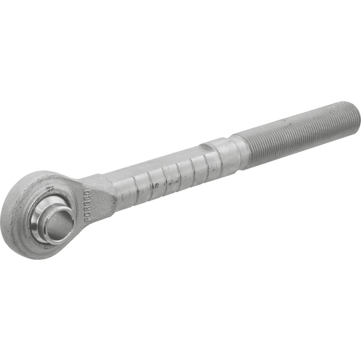 The Sparex Top Link Ball End, part number S.449, is a metal rod end bearing designed for Massey Ferguson tractors. It features a 19mm ball bore and a threaded shaft with a length of 127mm and is categorized as Cat.1 with a 1 1/16'' UNF thread.