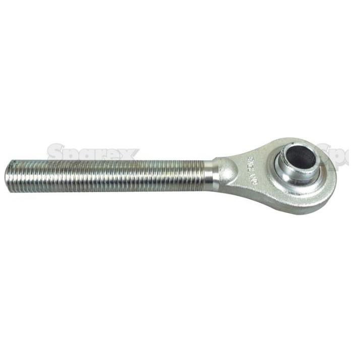 Sparex's Top Link Ball End (Sparex Part No. S.15857) is a metal rod end bearing with a 1 1/8" UNC threaded shaft and a Cat.2 ring-shaped Ball Bore Ø, designed for connecting to machinery.