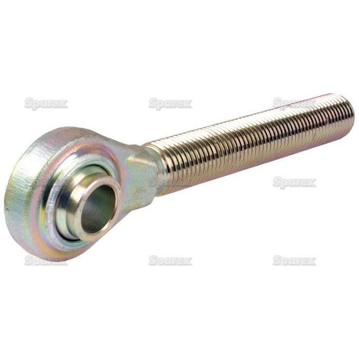 The Top Link Ball End - 1 1/4'' UNC - Cat.2 from Sparex (Part No. S.16075) is a threaded rod with a cylindrical bearing end and a ball bore, commonly utilized in mechanical and industrial applications. This metallic rod features an impressive overall length and boasts a shiny finish.
