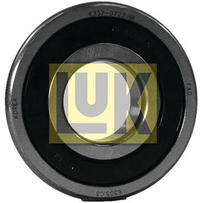 A circular Spigot Bearing (Product Code: S.146143) from Sparex, featuring a 62mm outer diameter and a 25mm inner diameter. The sides are inscribed with "Korea" and "FAG," while the center metal inner ring displays the word "LUX," indicating it is a LUK bearing.