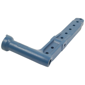 A blue metal arm mount bracket with six evenly spaced holes for attachment, compatible with Ford New Holland steering arms, available as the Spindle Arm from Sparex (Part No. S.66763).