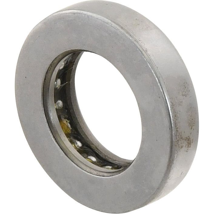 A close-up view of the Sparex Spindle Bearing (27W11.2) - S.40227, featuring a cylindrical metal design with a partially exposed inner section and visible ball bearings inside, showcases precise metric engineering.