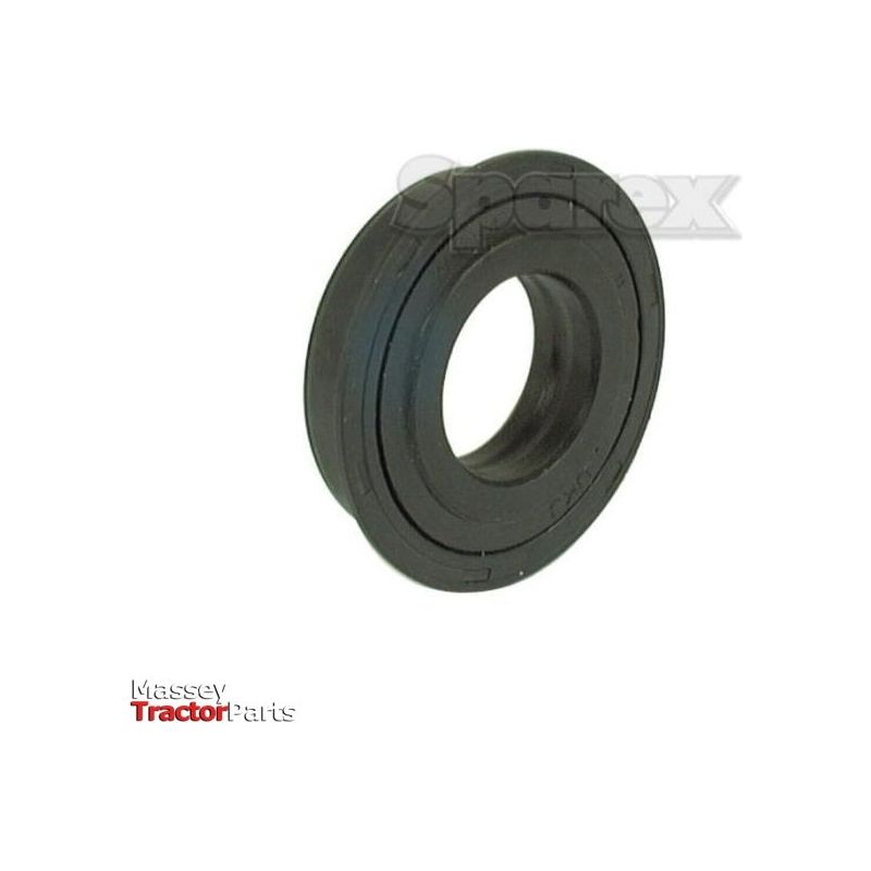 A Spindle Seal (Sparex Part No. S.70699) in black rubber is displayed on a white background, with "Sparex" written in gray and "Massey Tractor Parts" in red and gray.