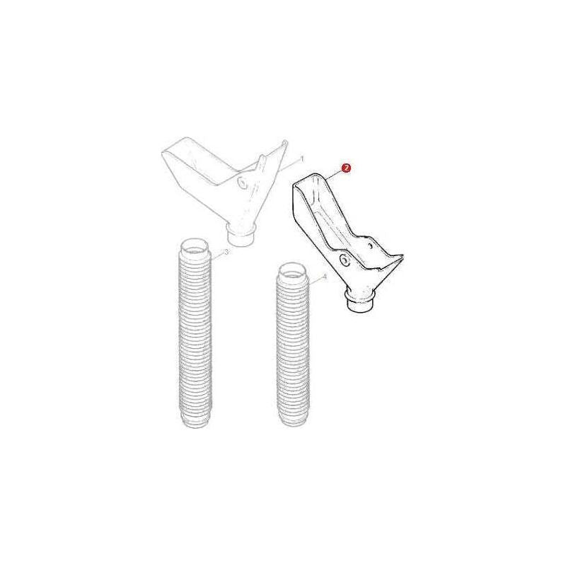 Massey Ferguson Spout - 876887M2 | OEM | Massey Ferguson parts | Drill Tubes-Massey Ferguson-Drill Tubes,Farming Parts,Machinery,Machinery Parts,Seed Drill,Tillage,Tractor Parts