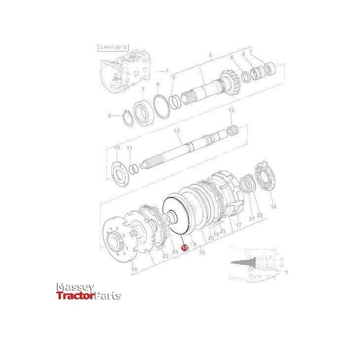 Massey Ferguson Spring - 3697533M1 | OEM | Massey Ferguson parts | Clutch-Massey Ferguson-Axles & Power Train,Farming Parts,Gears,Tractor Parts,Transmission