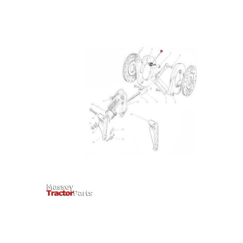 Spring Brake Actuator - 1005510M1 | OEM |  parts | Actuators-Massey Ferguson-Axles & Power Train,Brake Hardware,Brakes,Farming Parts,Springs,Tractor Parts
