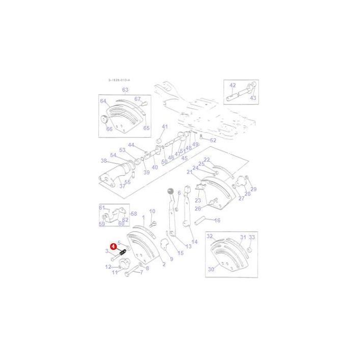 Spring Draft Control - 884389M1 - Massey Tractor Parts