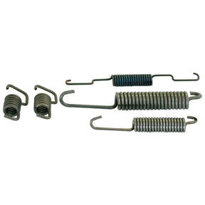 Introducing the Sparex Spring Kit (Part No. S.67147) featuring a variety of metal tension and compression springs, all with hooks and curls, neatly arranged on a plain white background.