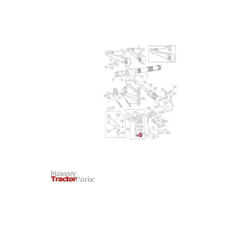 Massey Ferguson Spring Lift Arms - 898151M1 | OEM | Massey Ferguson parts | Axles & Power Transmission-Massey Ferguson-Components,Farming Parts,Lift Arms Rods & Shafts,Linkage,PTO & Linkage,Tractor Parts